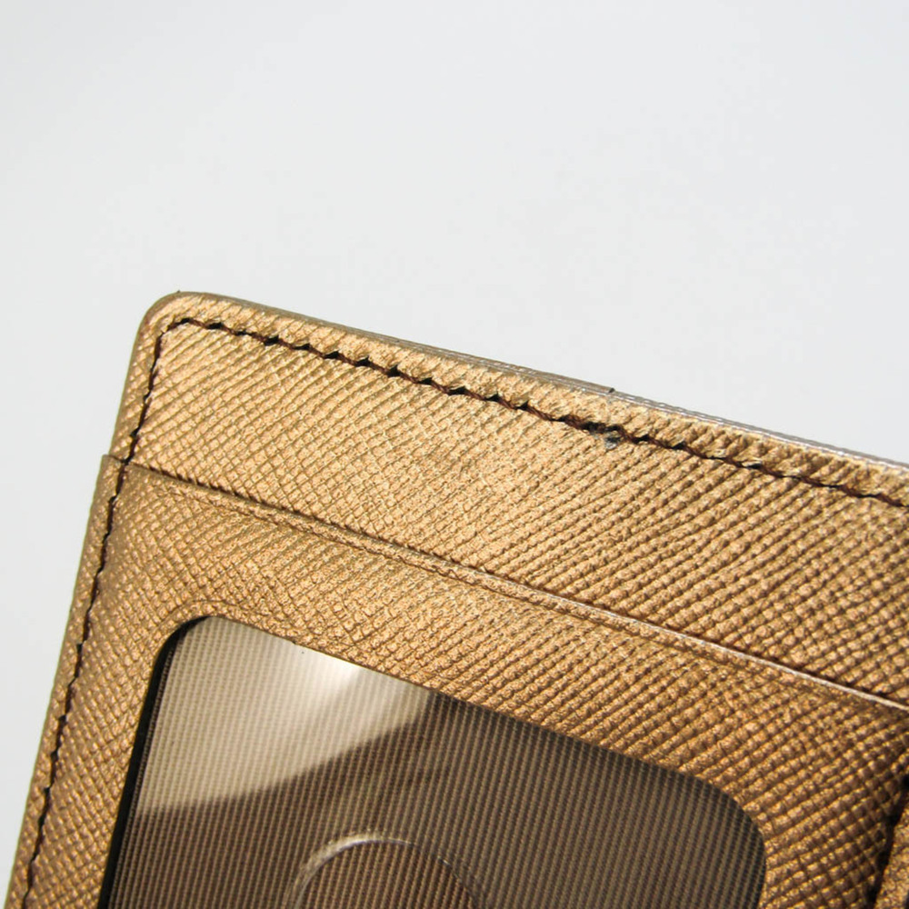 Burberry Leather PVC Card Case Beige,Black,Gold - Picture 8 of 9